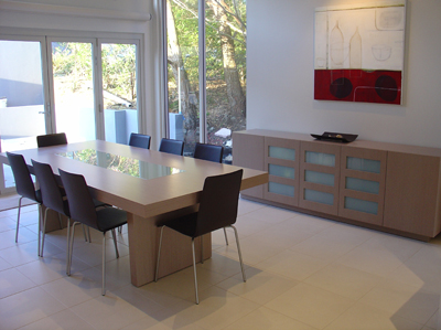 driftwood table + buffet